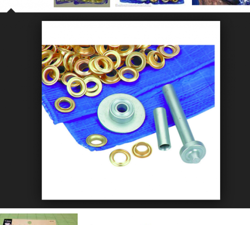 Brass Grommets with Plain Washers - Size #4 | by Tarps Now