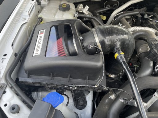 Roush Cold Air Intake (under hood).JPG