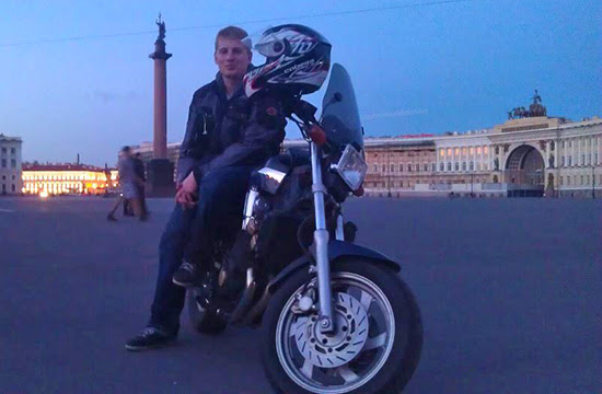 Igor Chernikov and bike