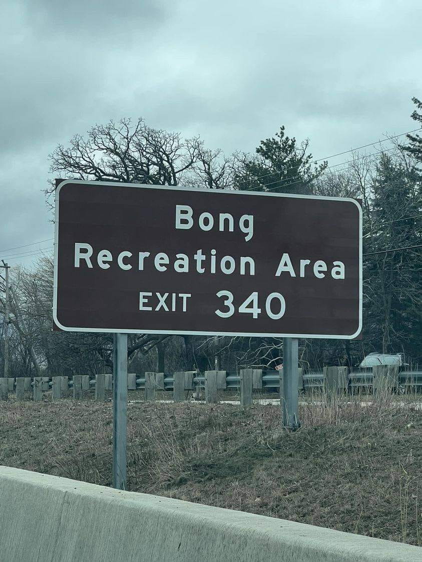 May be an image of text that says 'Bong Recreation Area EXIT340 EXIT 340'