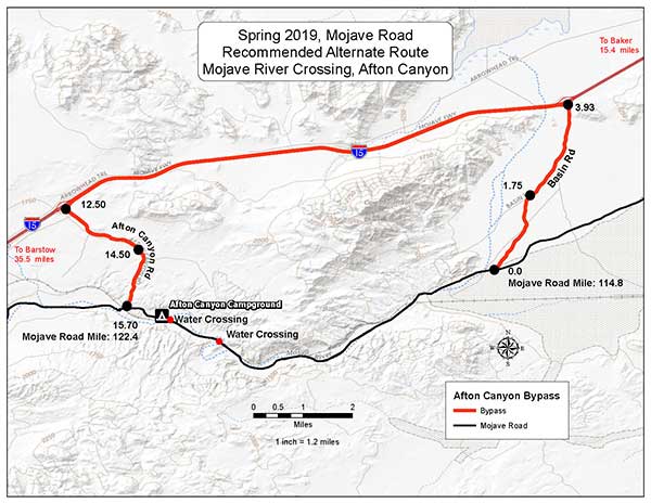 2019 Afton Canyon Alternate Route